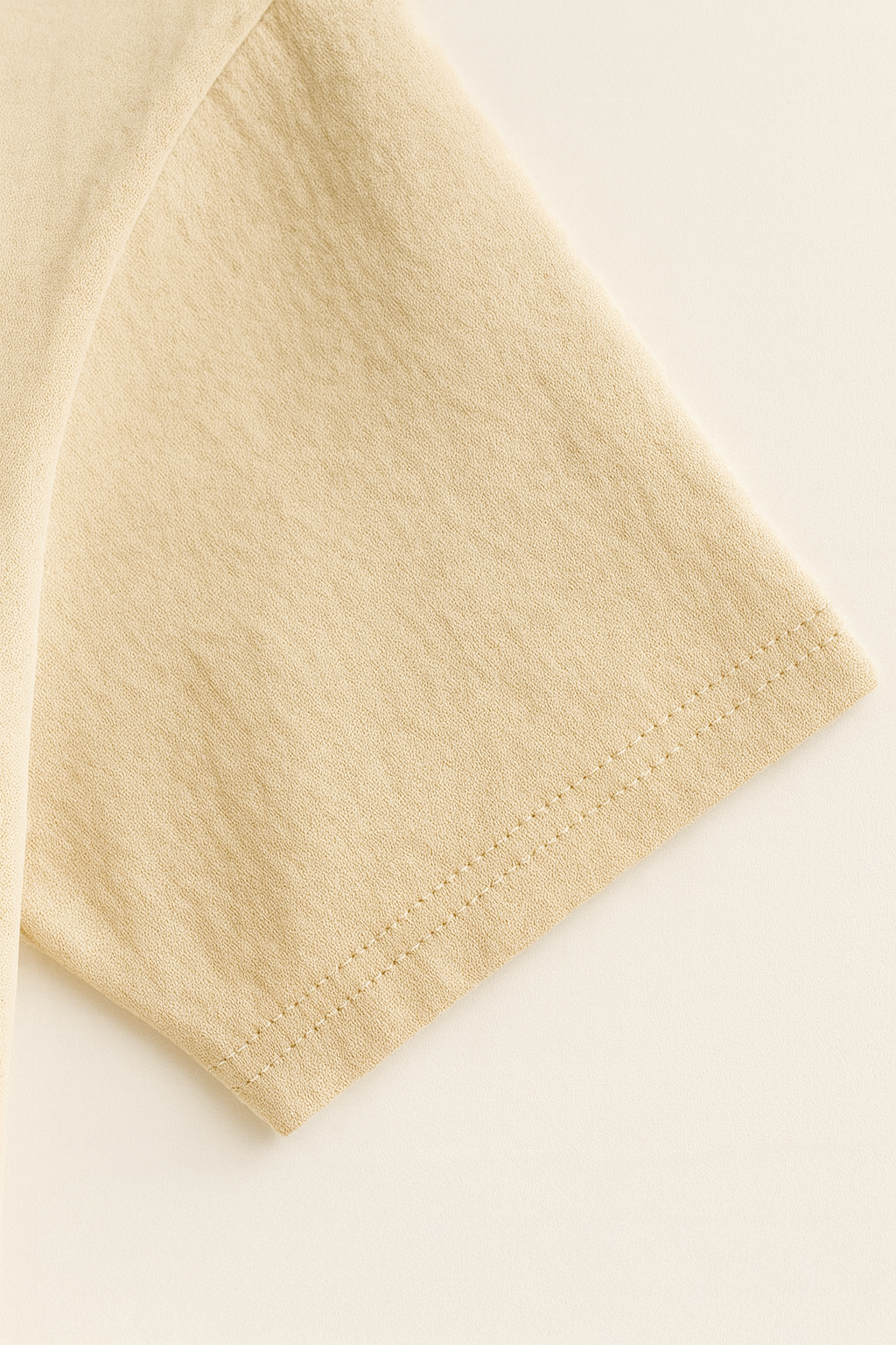 Advester Heavy GSM Pure Cotton Oversized Beige Plain T-Shirt