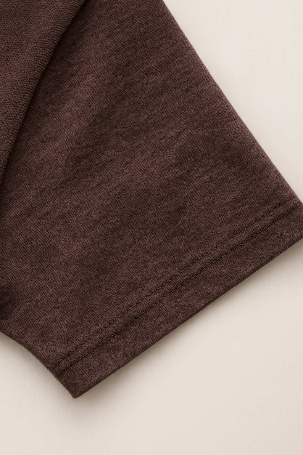 Advester Heavy GSM Pure Cotton Oversized Chocolate Brown Plain T-Shirt